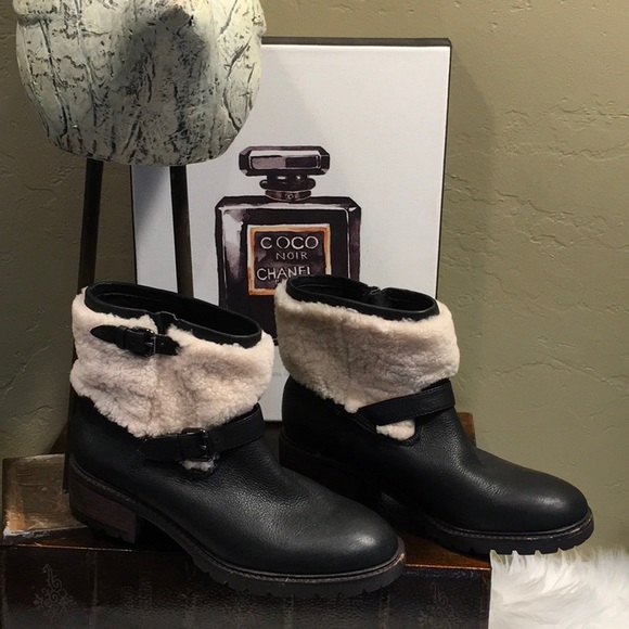 Coach Gabriella Shearling Ankle Bootie Boots I Size 10 - Picture 16 of 16
